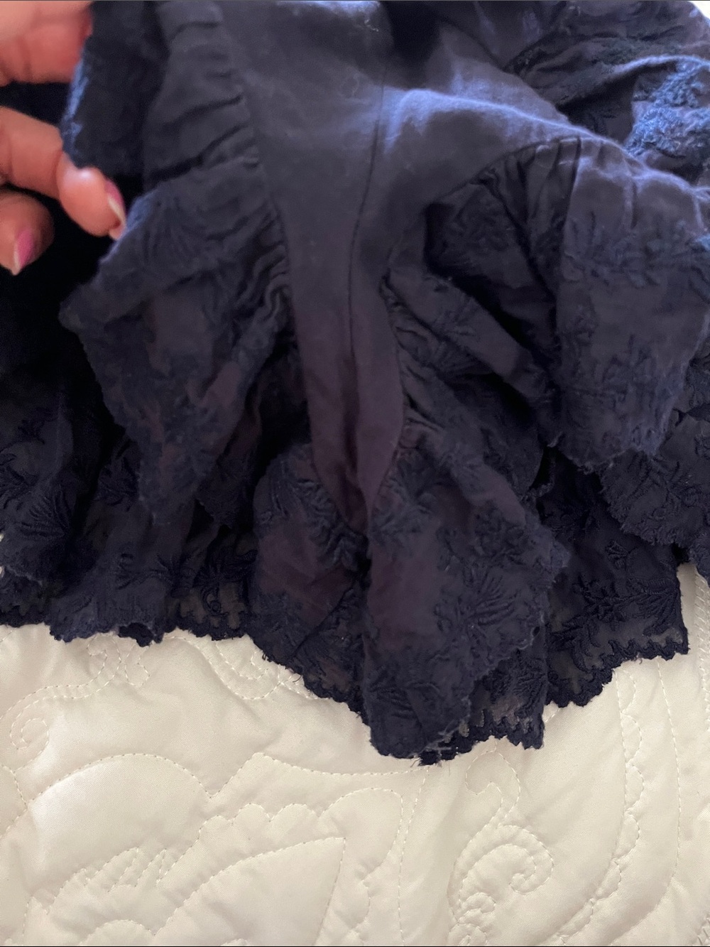 Isabel Marant Black Ruffle-Tiered Mini short skirt size 38 - Picture 7 of 7